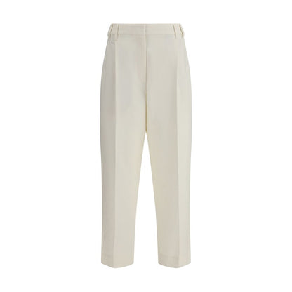 White Cotton Chino Pants