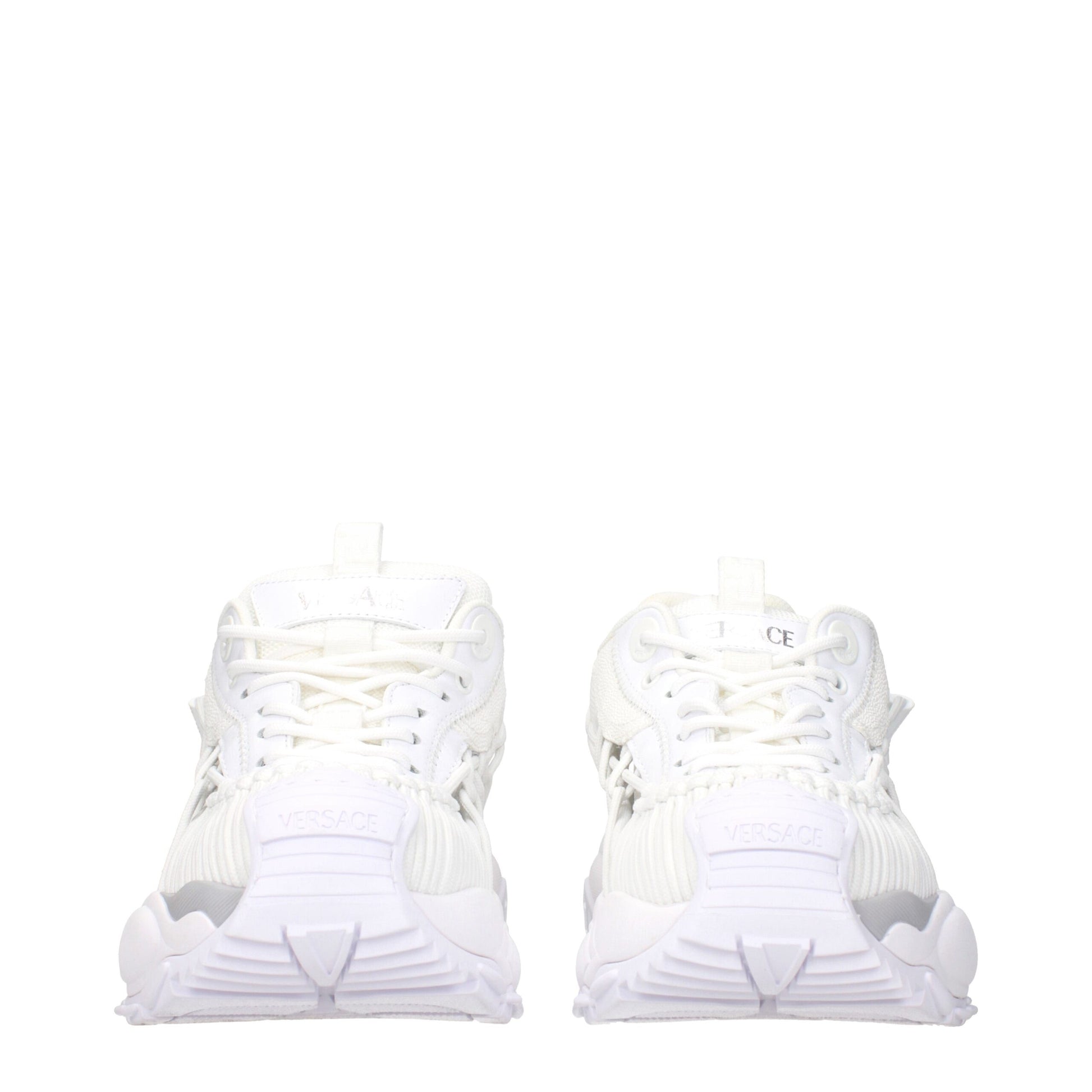 White Leather Athletic Sneakers