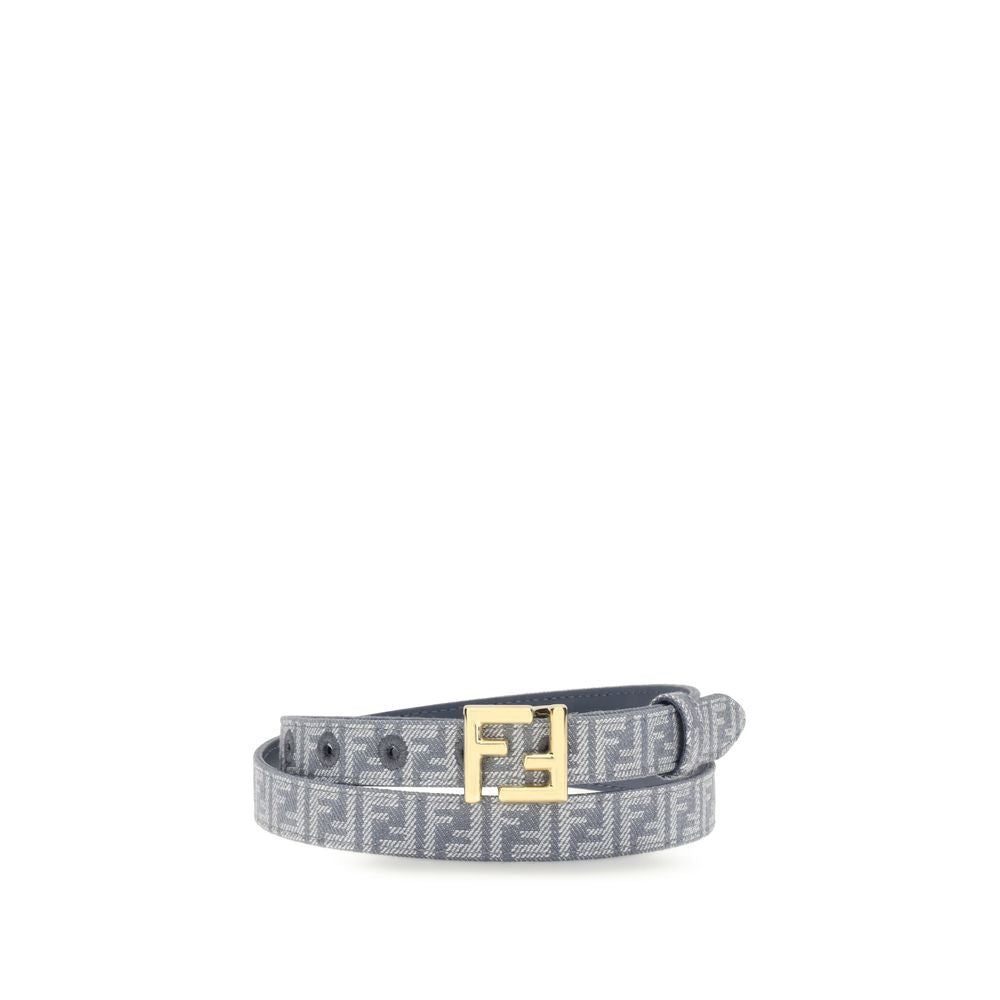 FF embroidered denim Belt