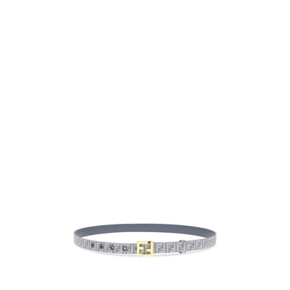 FF embroidered denim Belt