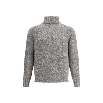 Gray Alpaca Vicugna Pacos Turtleneck