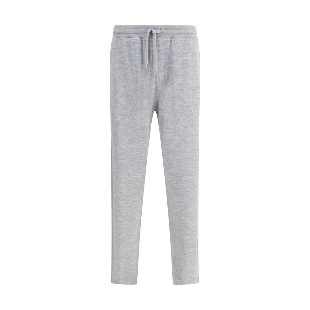Gray Cashmere Casual Pants