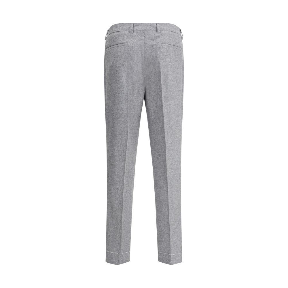 Gray Cashmere Casual Pants