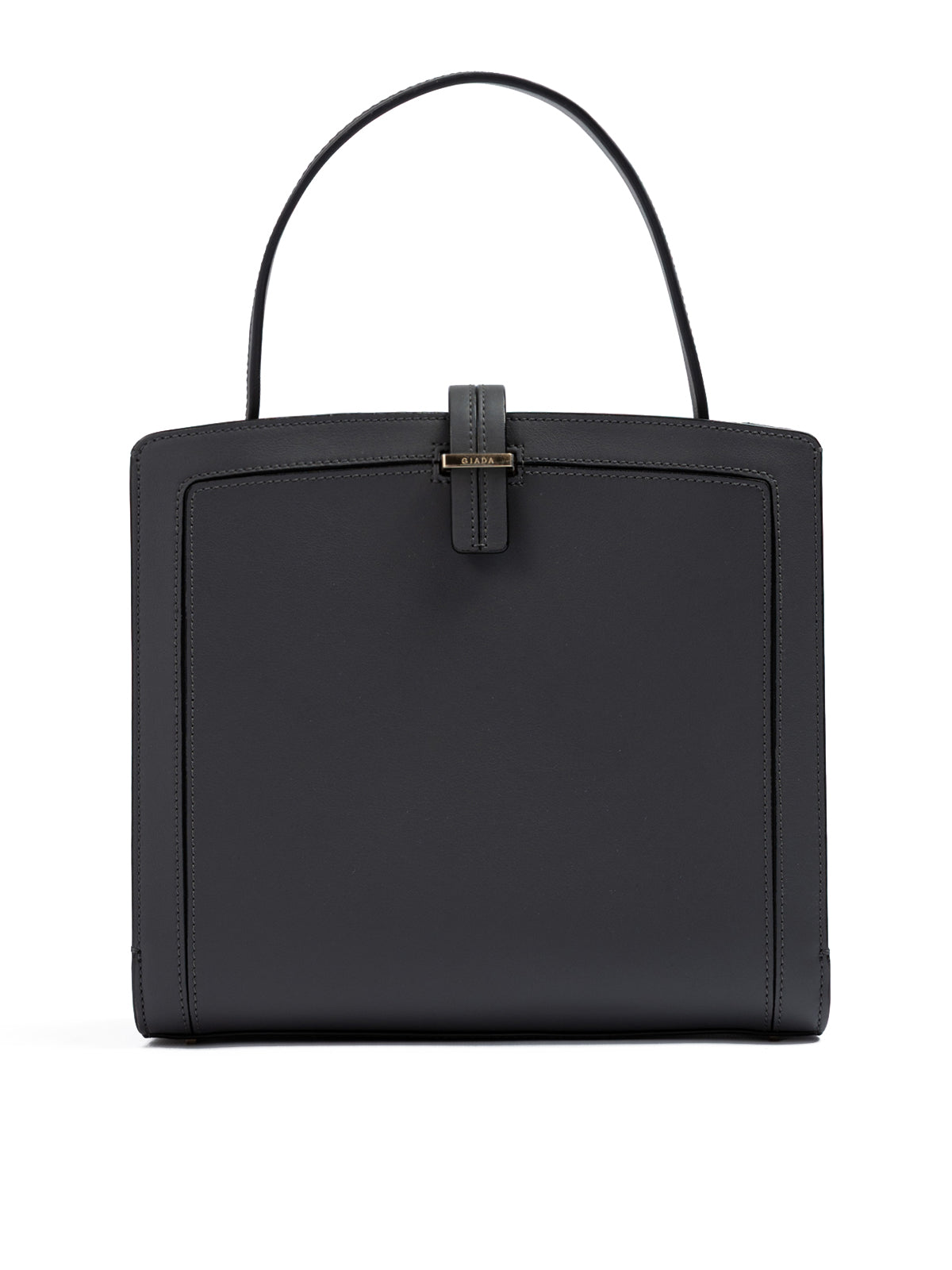 Anthracite Leather Shoulder Bag