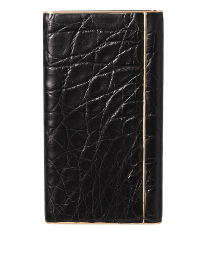 Black Leather Embossed Skin 3000mAh Power Bank Charger USB