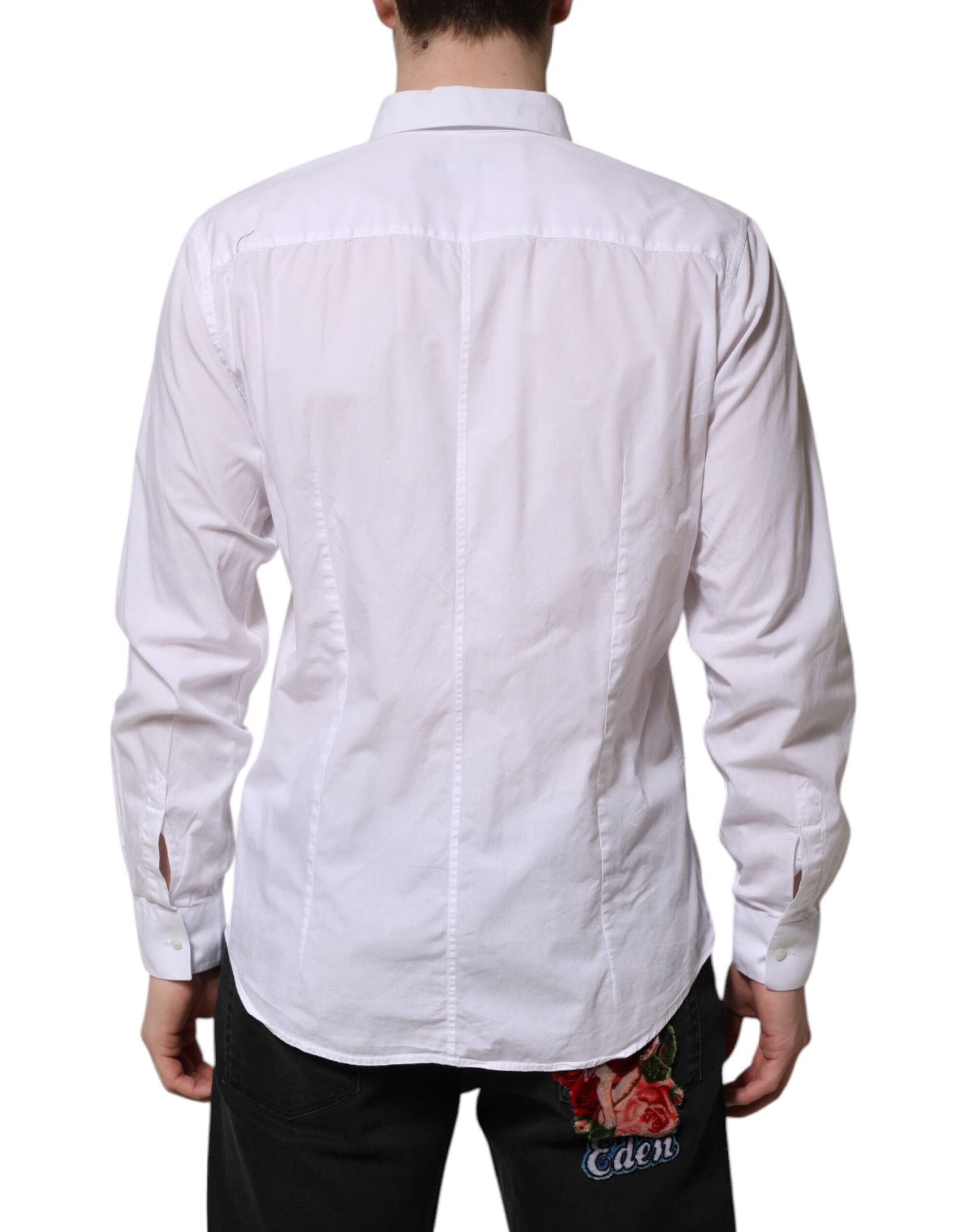 White Cotton STAFF Long Sleeves Forma Shirt