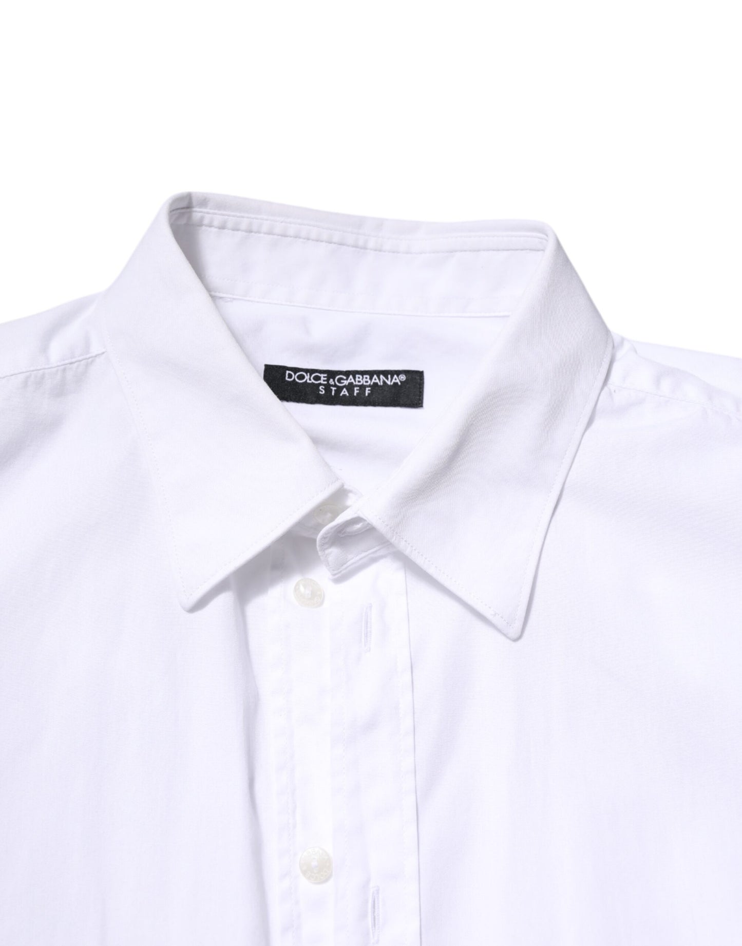 White Cotton STAFF Long Sleeves Forma Shirt