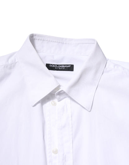 White Cotton STAFF Long Sleeves Forma Shirt