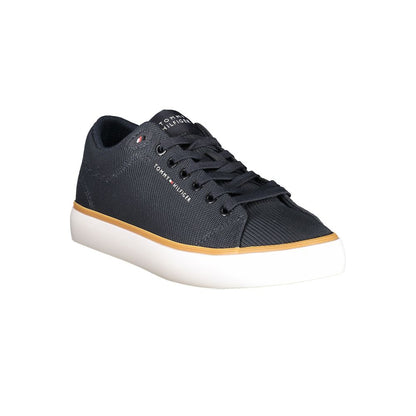 Blue Polyester Men Sneaker