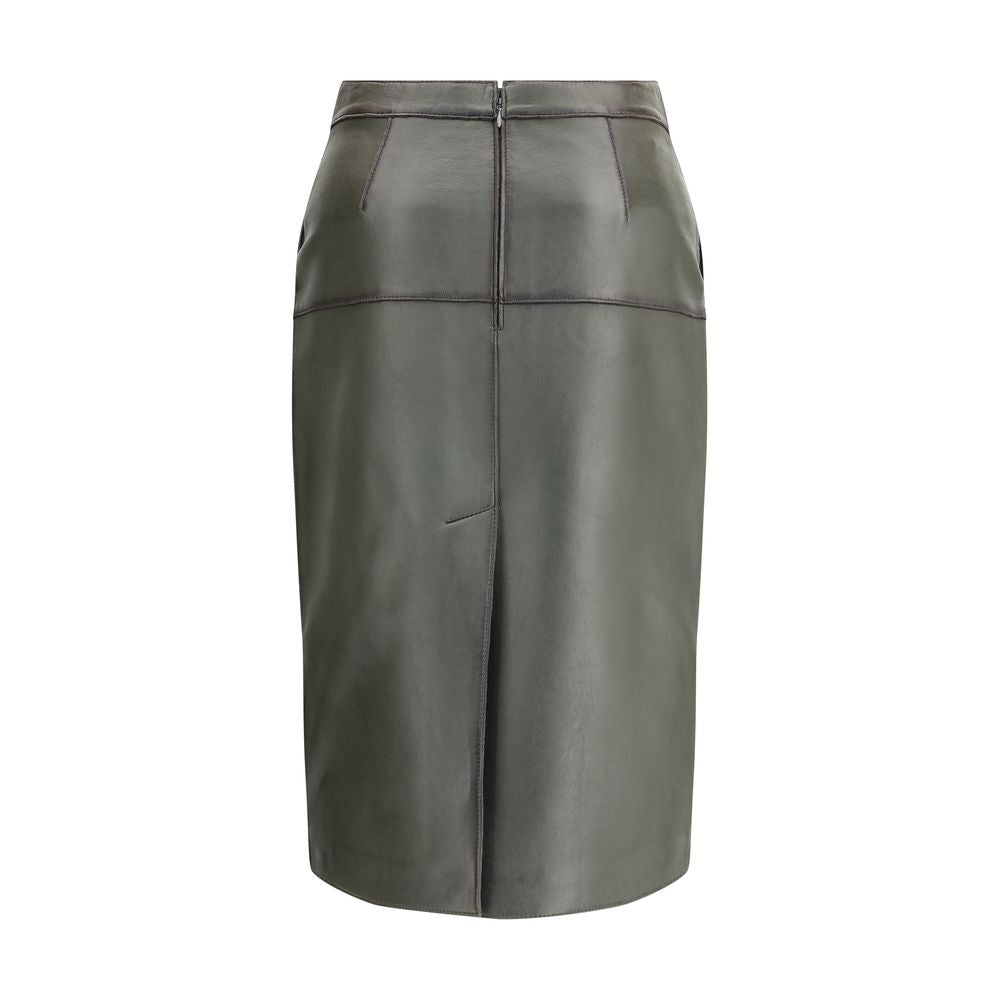 Leather pencil Skirt