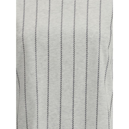 Striped T-Shirt with mini sequins