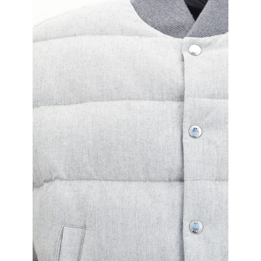 Gray Cotton Bomber