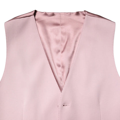 Pink Wool Dress Formal Men Waistcoat Vest