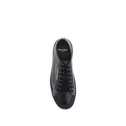 Black Calf Leather Bos Taurus Sneakers