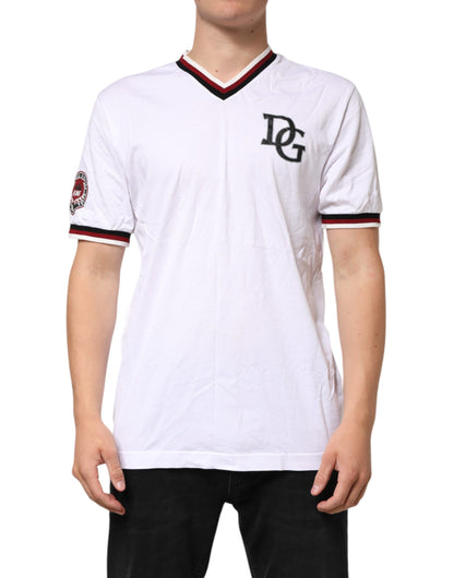 White #DGMillennials King Crown V-neck T-shirt