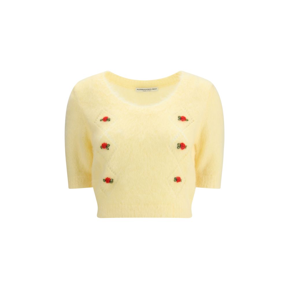 Yellow Mohair Sweatshirt