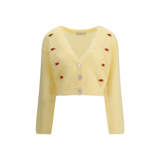 Yellow Mohair Cardigan