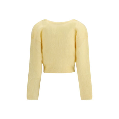 Yellow Mohair Cardigan