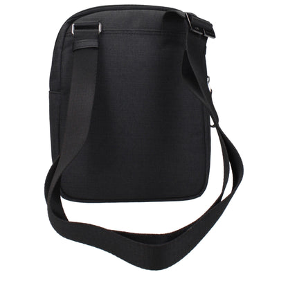 Black Fabric Crossbody Bag