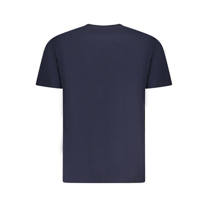 Blue Cotton Men's T-Shirt