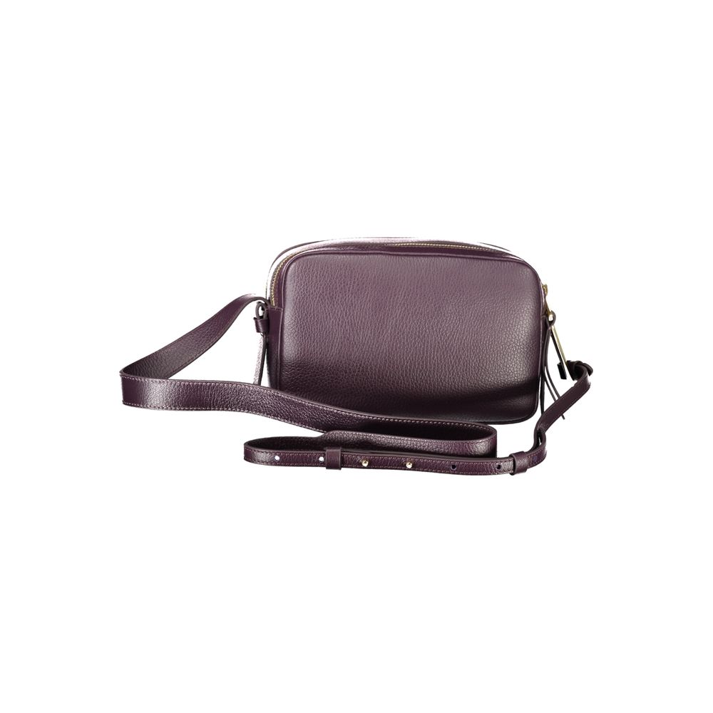 Purple Leather Women Handbag