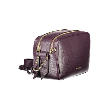 Purple Leather Women Handbag