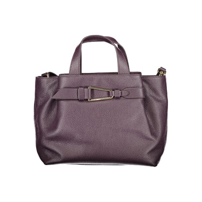 Purple Leather Women Handbag
