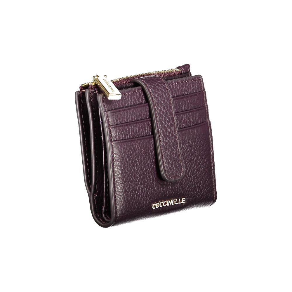 Purple Leather Women Wallet
