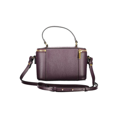 Purple Leather Women Handbag