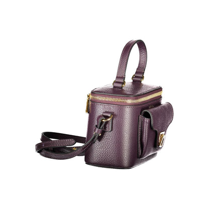 Purple Leather Women Handbag