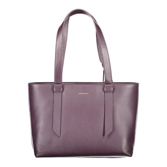 Purple Leather Women Handbag
