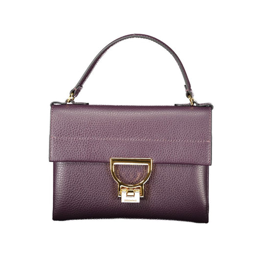 Purple Leather Women Handbag
