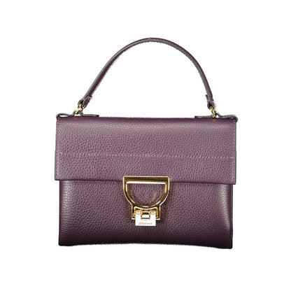 Purple Leather Women Handbag
