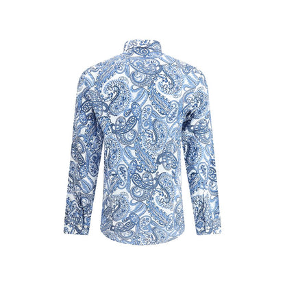Light Blue Cotton Pattern Shirt