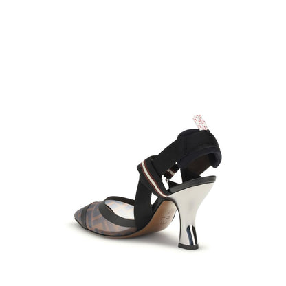 Black Calf Leather Bos Taurus Mid Heel Pumps