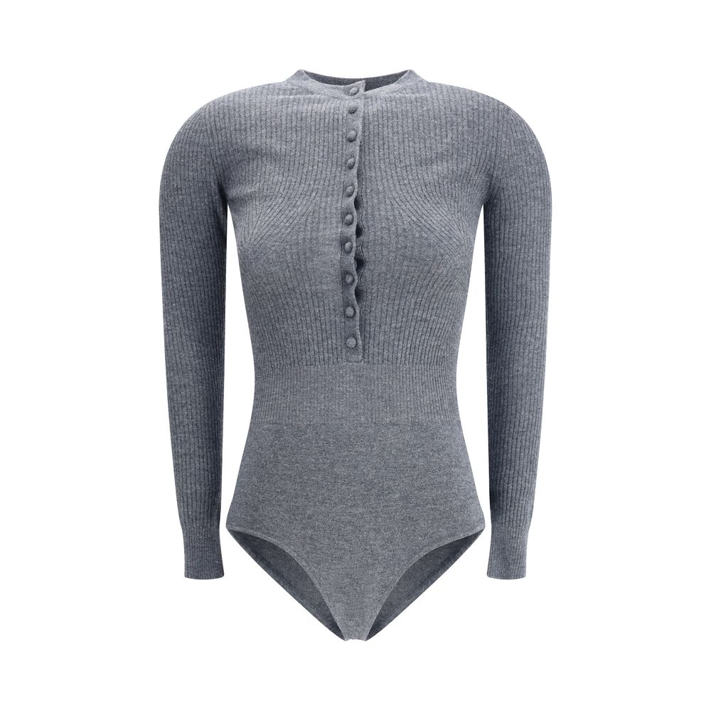 Long-sleeved wool Bodysuit