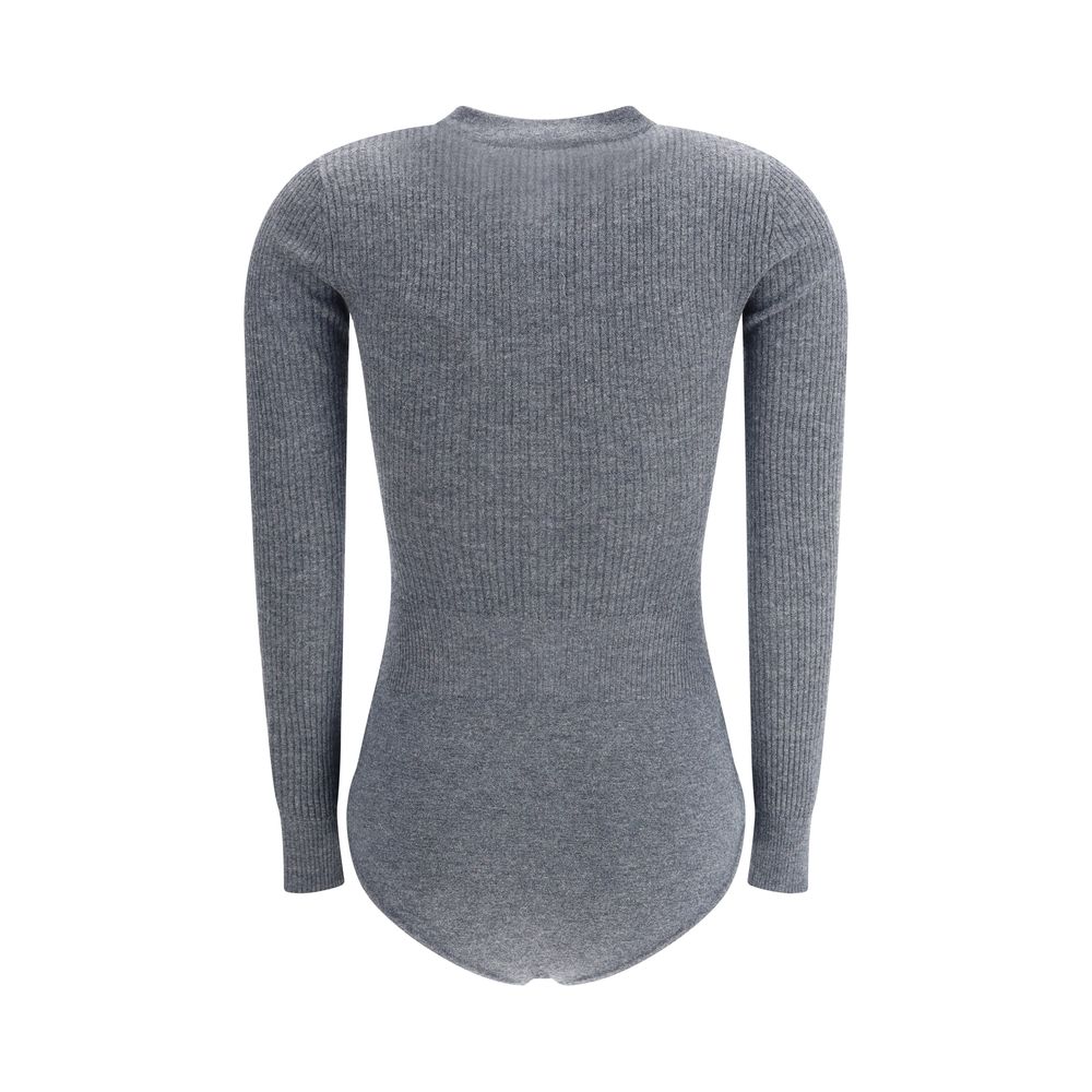 Long-sleeved wool Bodysuit