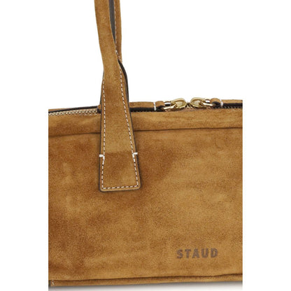 Beige Calf Leather Bos Taurus Shoulder Bag