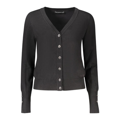 "Nero Viscosa Donna Cardigan"