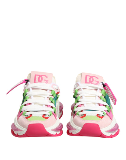 Multicolor Leather Airmaster Low Top Sneaker Shoes