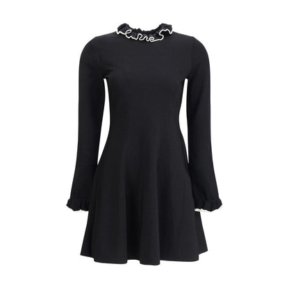Black Viscose Casual Dress