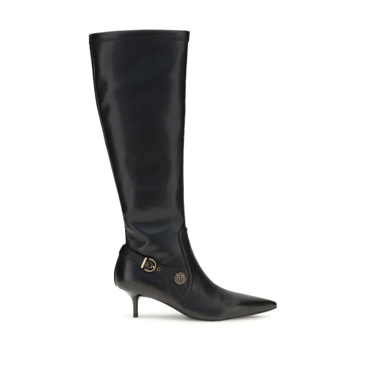 Black Goatskin Ankle Boots
