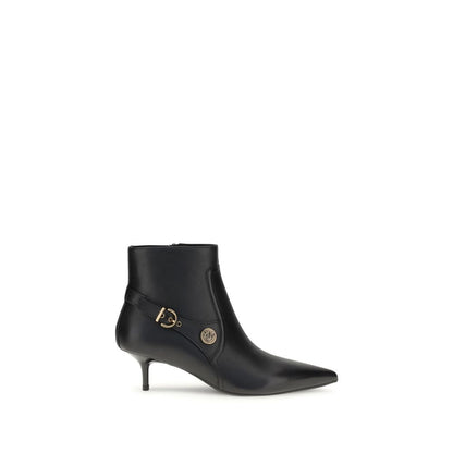 Black Calf Leather Bos Taurus Ankle Boots