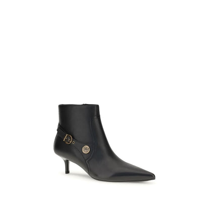 Black Calf Leather Bos Taurus Ankle Boots