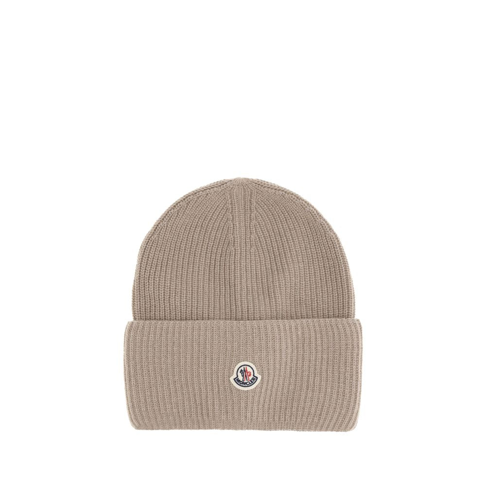 Beige Wool Beanie