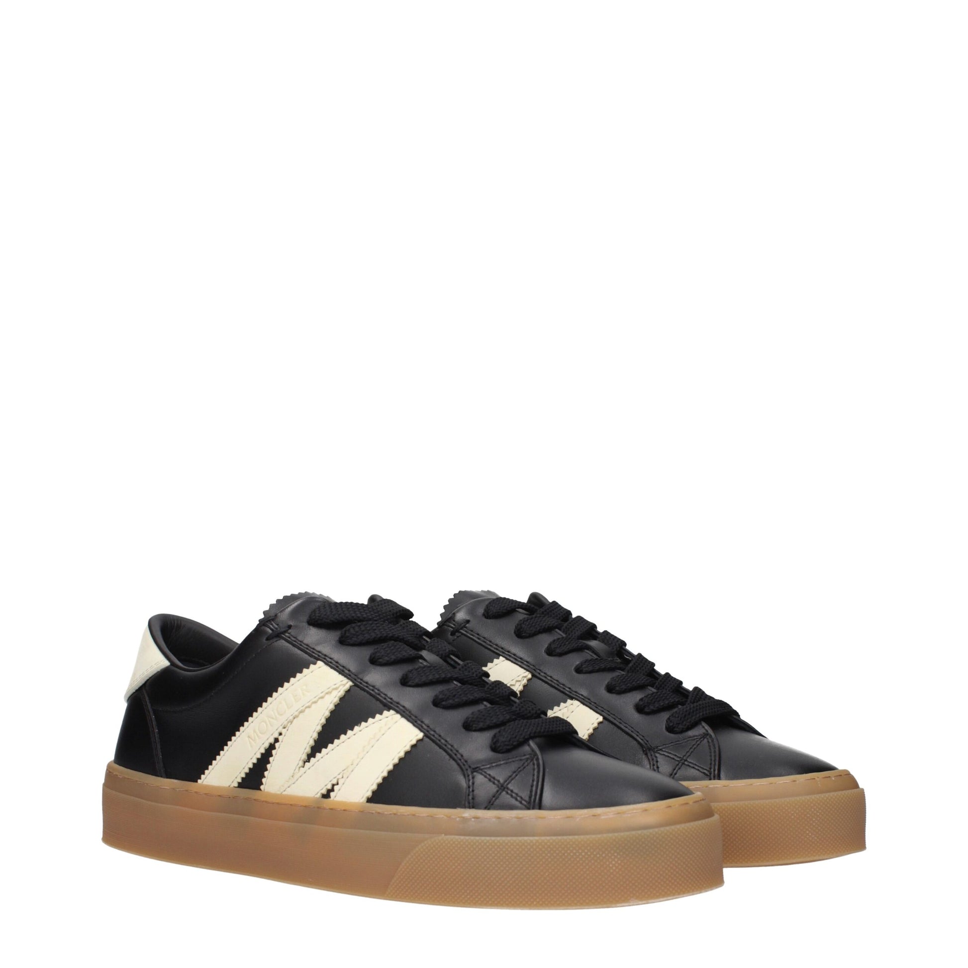 Black Leather Low Tops