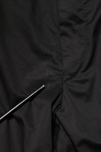 Black Cotton Tapered Men Formal Trousers Pants