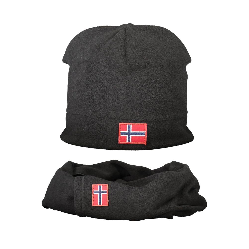 Black Polyester Men Cap