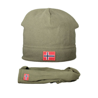 Green Polyester Men Cap