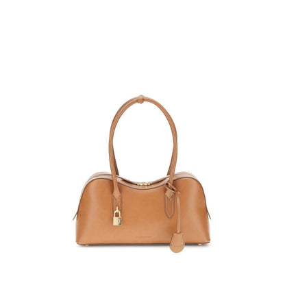 Beige Nylon Shoulder Bag